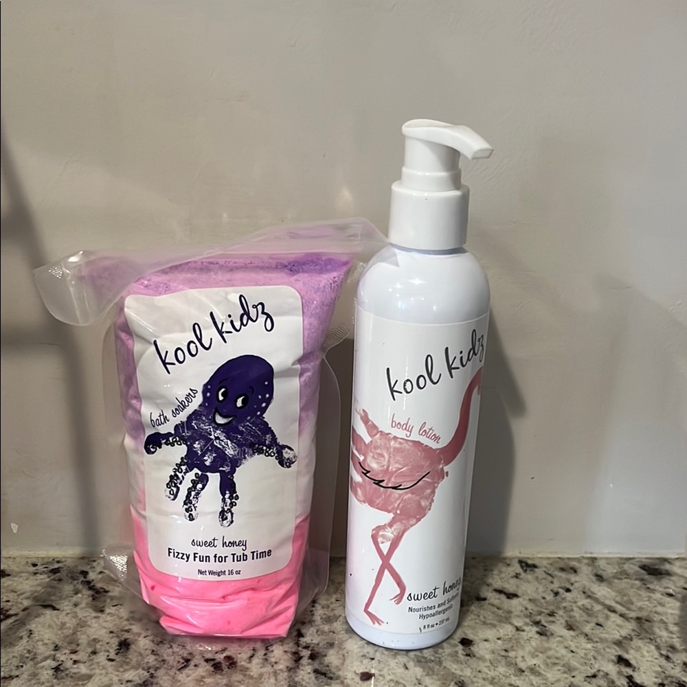 Sweet Honey Bath Set - Purple & White